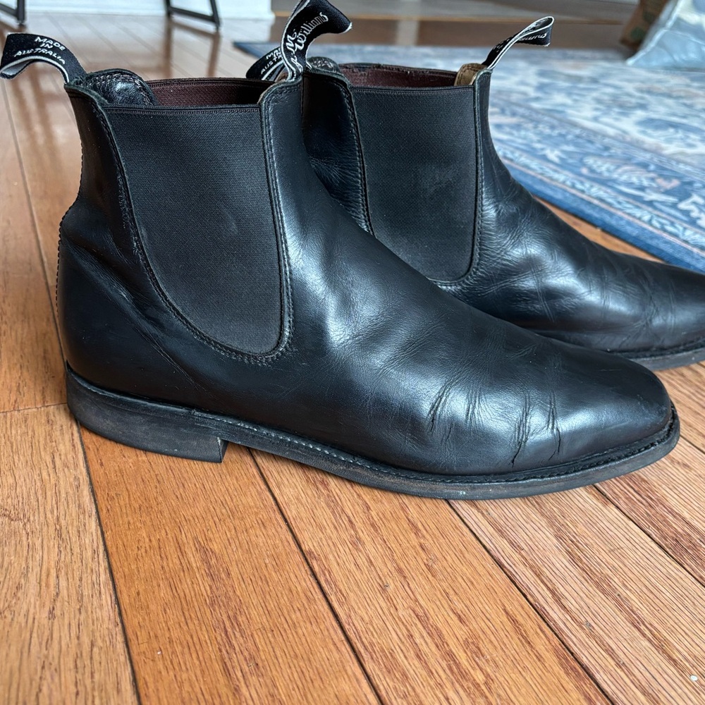 Men's Black Leather R.M. Williams Boots